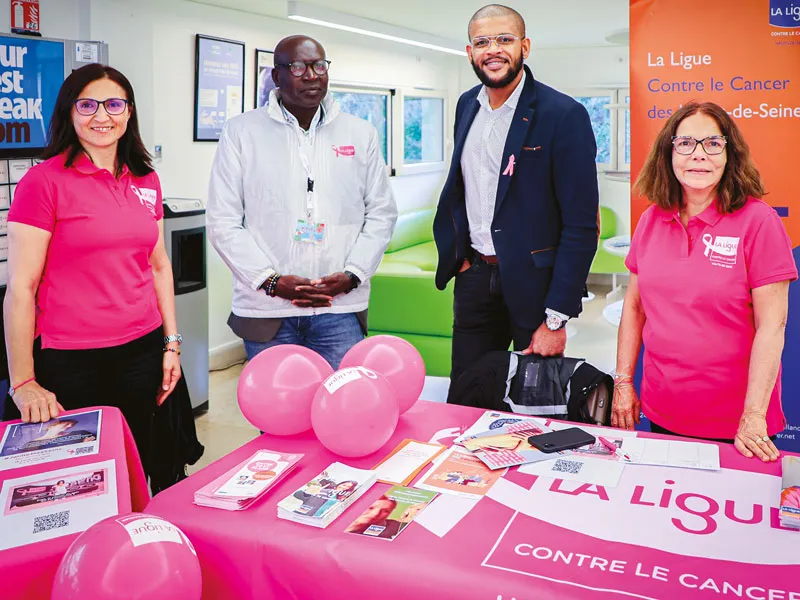 Des membres de la Ligue contre le cancer au Centre médical Françoise Dolto