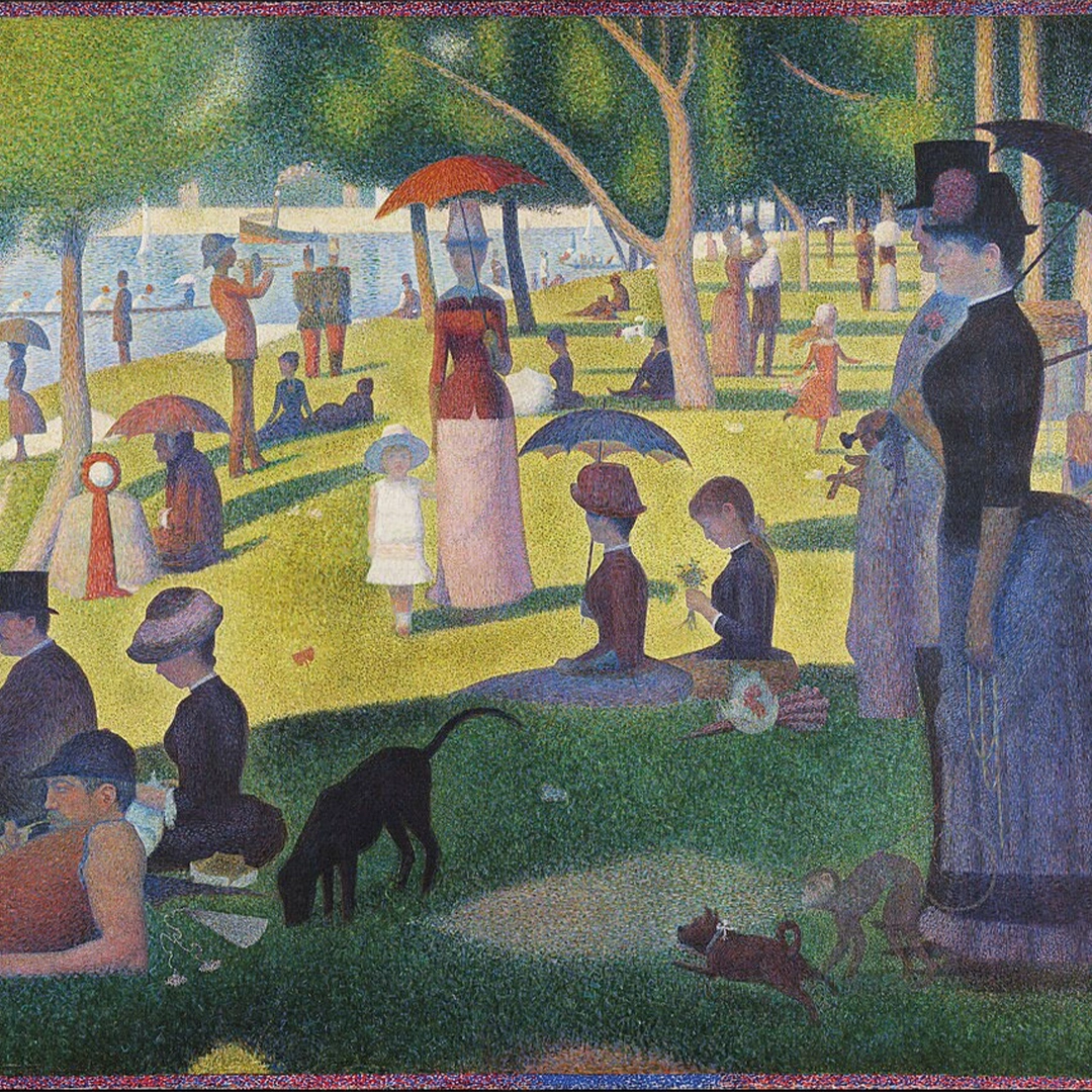 Un dimanche après-midi à l'île de la Grande Jatte (Seurat)