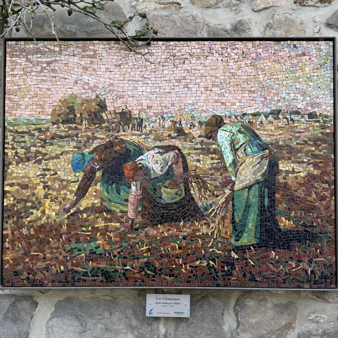 Les Glaneuses en mosaïques (Millet) à Barbizon