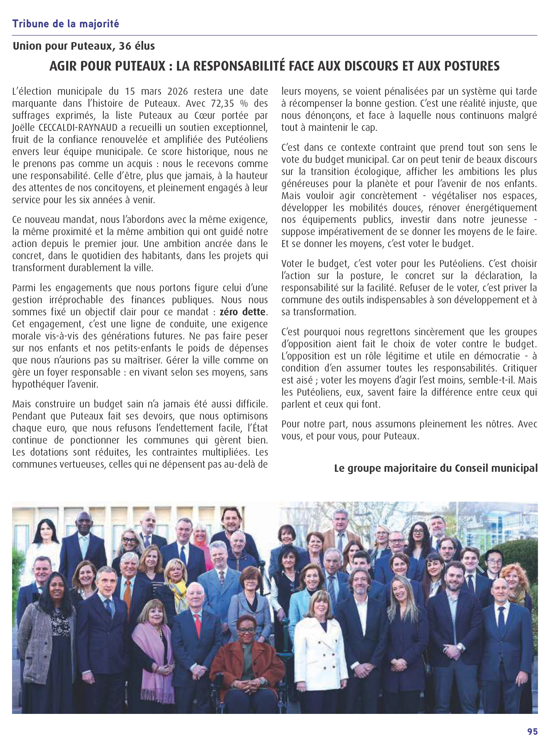 Le Maire et Vos Élus 5 Tribunes de la Majorité Mai 2026