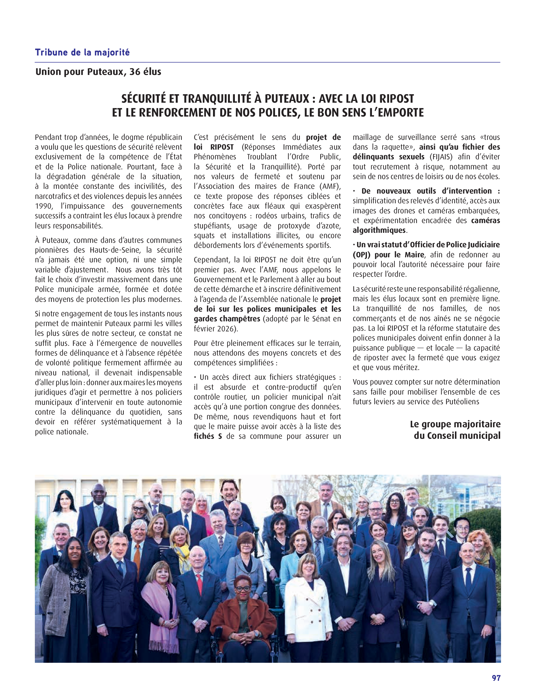 Le Maire et Vos Élus 3 Tribunes-de-la-Majorité-Octobre-2026